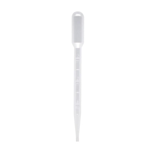 LABZIO 3 ml Transfer Graduated Pipettes Graduated 0.5 ml Dropper, Ink Filler (Pack of 50)