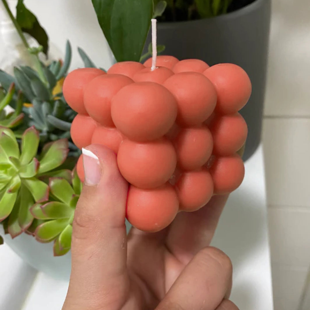 Labzio Smooth Scented Paraffin Bubble Candle | Candles for Home Decoration | Diwali Candles | Birthday Candles | Valentines Candles | Scented Bedroom Candles |