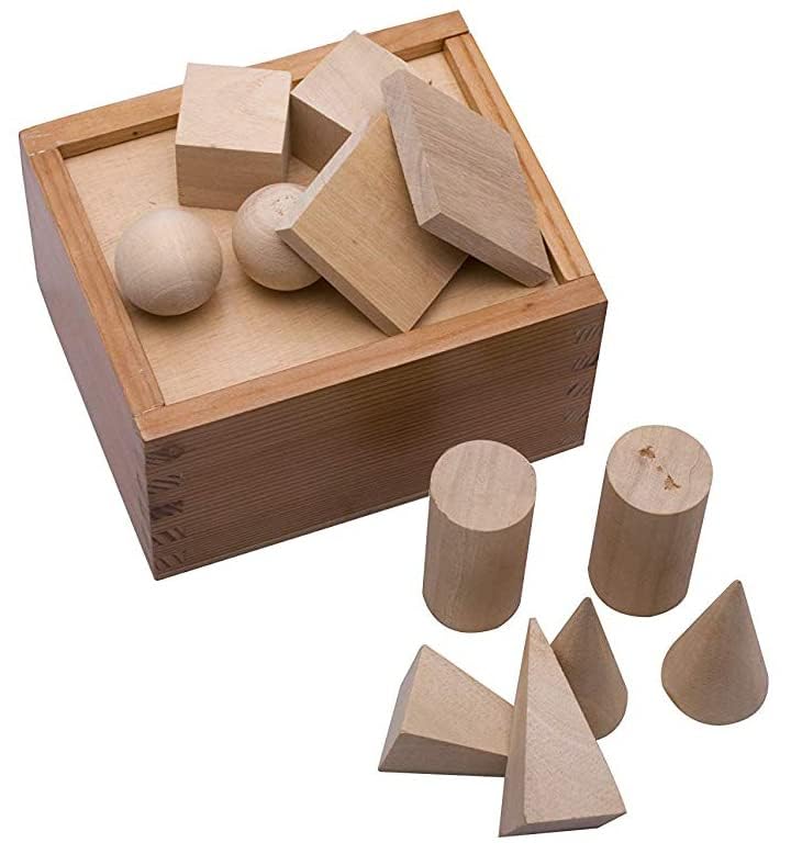 Wooden toy/puzzle for learning with sorting and stacking geometrical shapes for children in a fun way