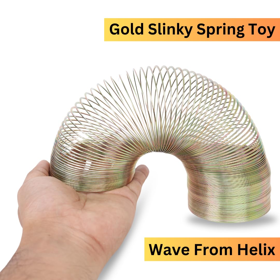 EISCO Wave Form Helix – Scientific Slinky Spring, Tempered Steel, 7.5cm Coil, 3M Length, Physics Experiment Kit, STEM Learning, Sound & Motion Wave Demonstration, Classroom Education & Science Fair Projects