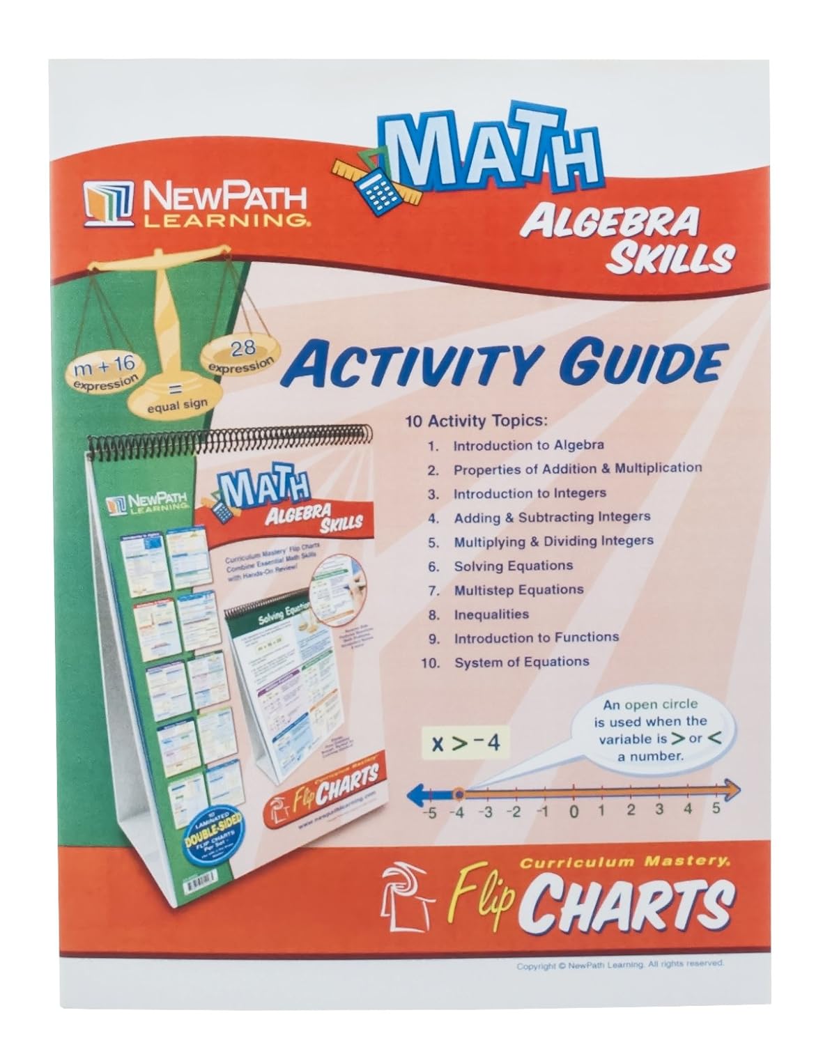 Eisco Algebra Skills Educational Flip Charts