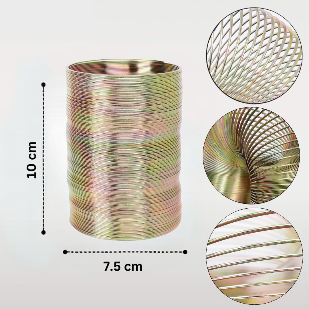 EISCO Wave Form Helix – Scientific Slinky Spring, Tempered Steel, 7.5cm Coil, 3M Length, Physics Experiment Kit, STEM Learning, Sound & Motion Wave Demonstration, Classroom Education & Science Fair Projects