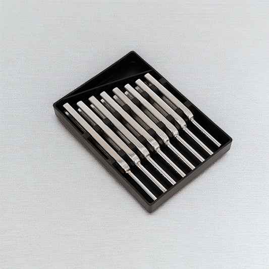 EISCO Tuning Fork (Set of 8 Pieces) Steel Scientific Forks, C4 = 256Hz, Physics Lab Equipment for Sound Wave Experiments, Acoustics, Vibrations, Music Teaching, Science Classroom & STEM Learning