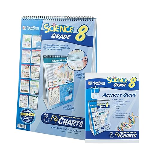 Eisco Educational Science Flip Charts, 10 Charts With Activity Guide, For Grades 8-10, Perfect For Classroom
