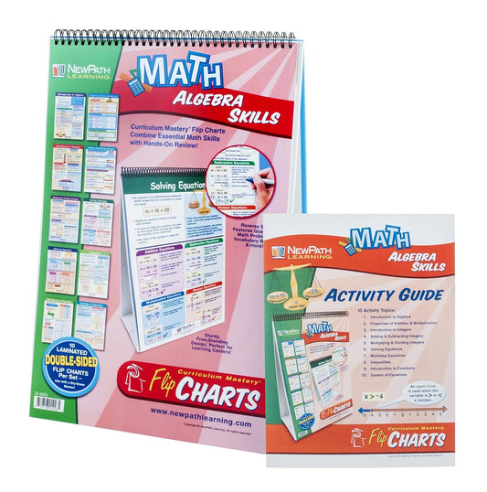 Eisco Algebra Skills Educational Flip Charts