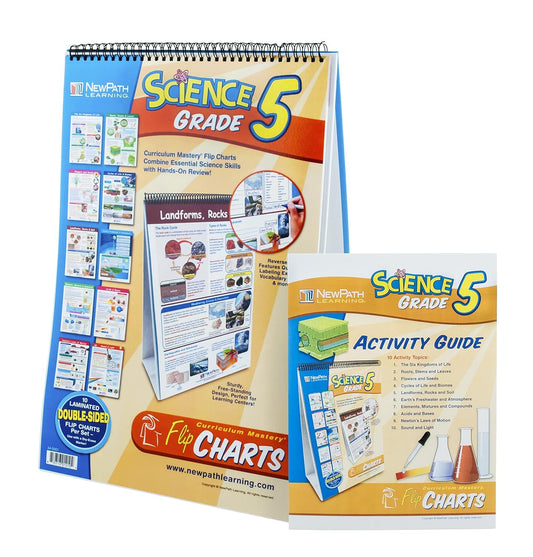 Eisco Science Grade 5, Educational Flip Charts, With Activity Guide