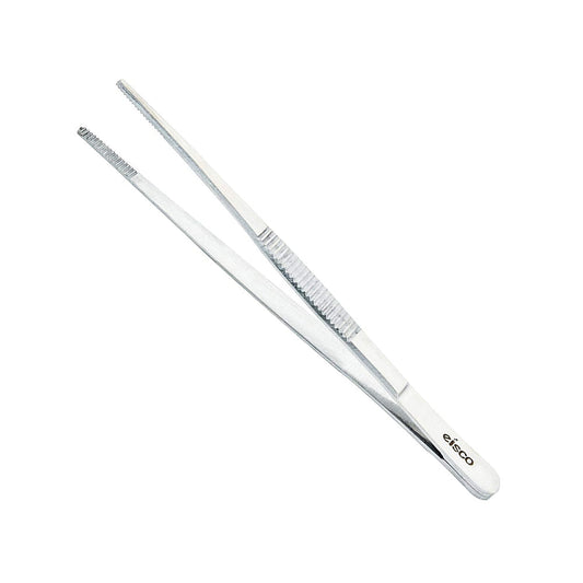 EISCO Premium Blunt End Forceps, Made of High Grade Stainless Steel, 110 mm, Autoclavable, For Medical, Surgical, Research and Delicate Use, With Excellent Grip