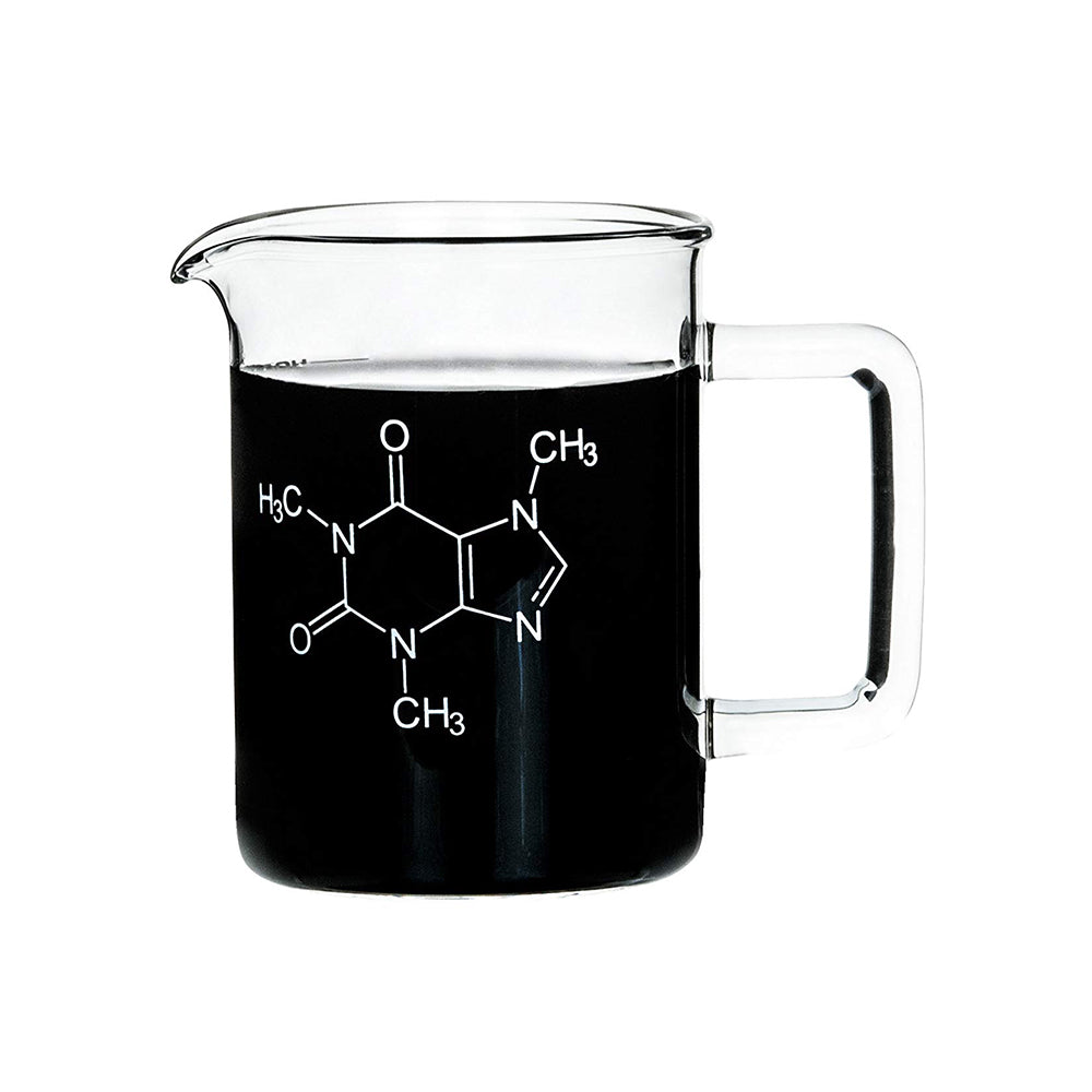 Labzio - Hand Crafted Premium Beaker Mug with Handle, Perfect for Coffee, Cocktails, Mocktails, Measuring Cup for Bakers, Made of Borosilicate Glass 3.3,Microwave Safe, 500 ml