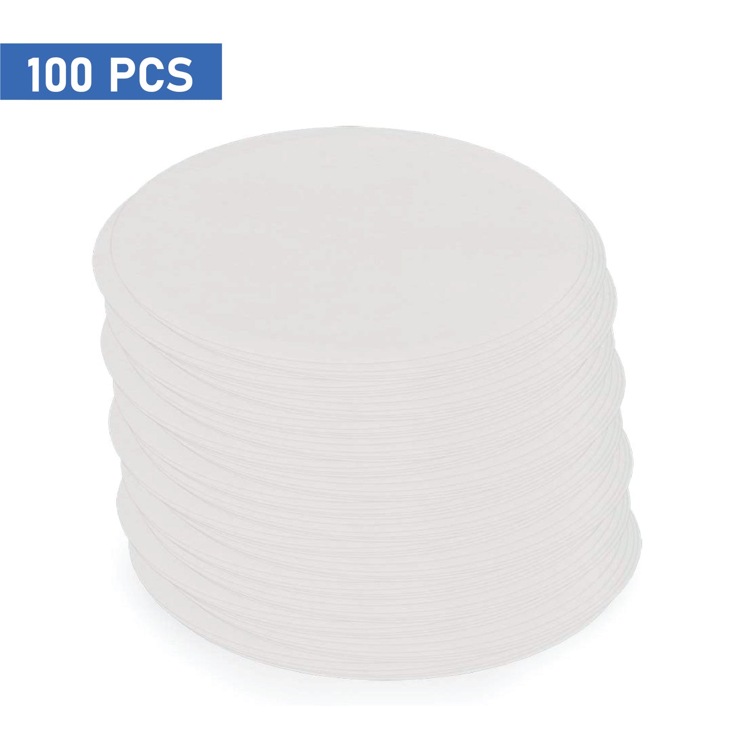 EISCO Filter Paper (Pack of 100) 15cm Diameter, 8-10 Micron | Lab-Grade Qualitative Filter Paper for Chemistry, Testing, and Science Experiments | Pure Cellulose Material for Classroom, Research Use