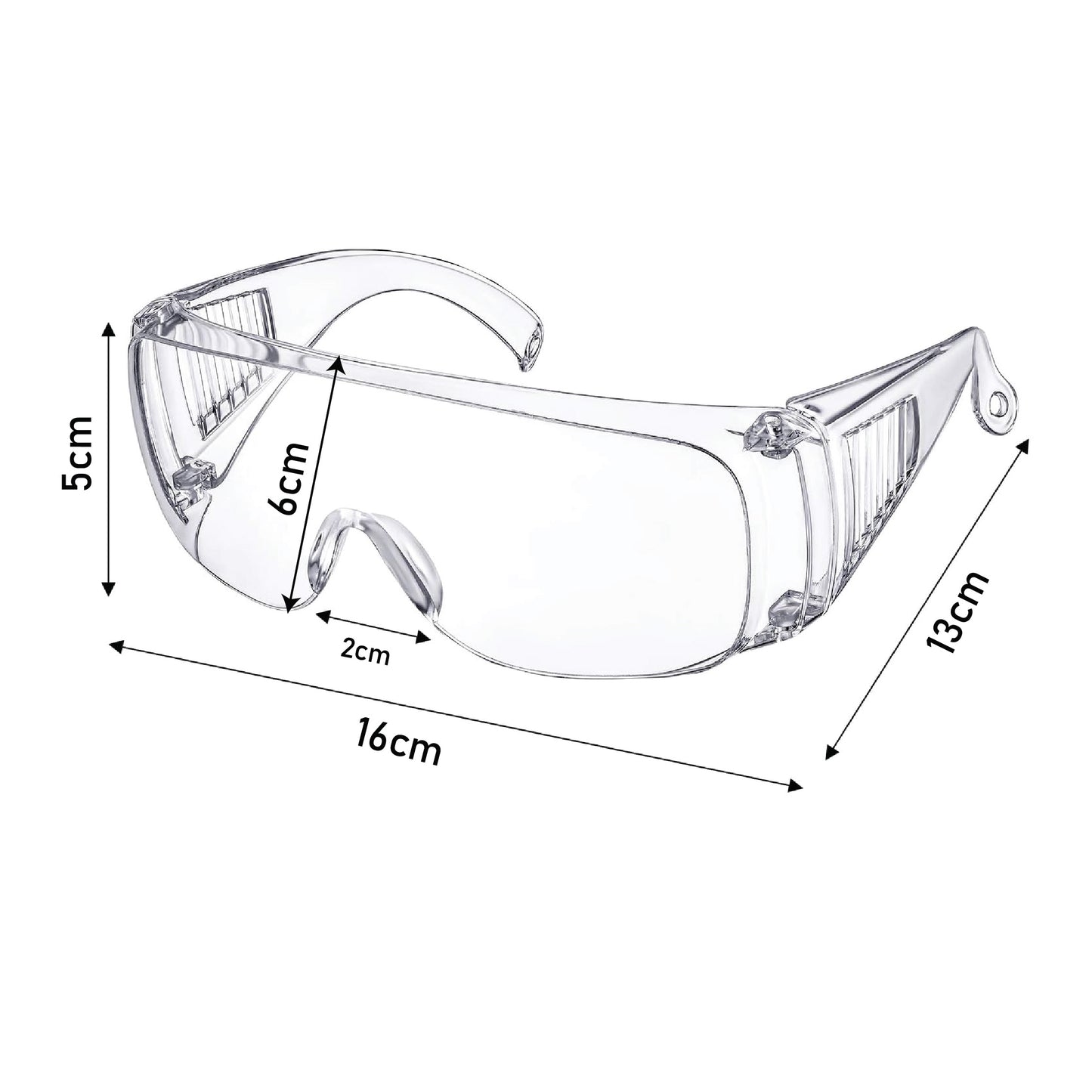 Eisco- UV Protected Polycarbonate Safety Goggles Side shield protection Premium Safety Goggles Eye Protection, Anti Fog, Scratch Resistant, Light Weight