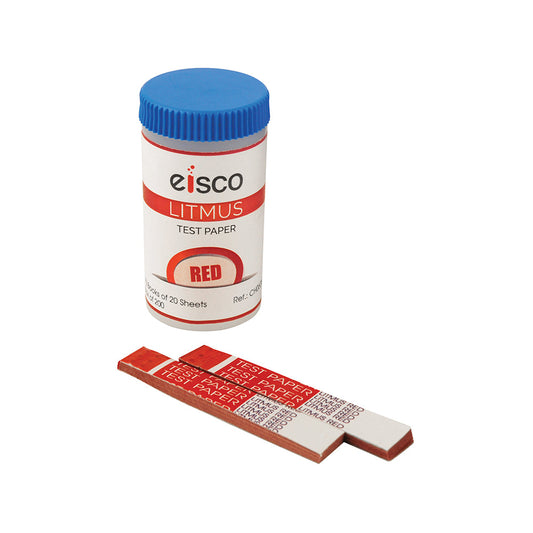 EISCO Red Litmus Paper Strips – 200 pH Test Strips for Acid & Base Testing | Lab-Grade pH Indicator for Science Lab, Classroom, Water Testing, Chemistry Experiments, Skincare, Soil & Home Use
