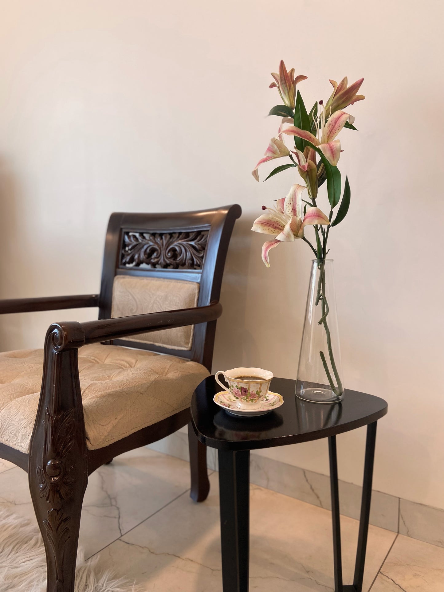 Labzio Home Glass Vase for Flowers & Plants (Transparent, 30 cm X 10 cm) - Living Room Glass Vase Pot for Water Plants Home Decor Dining Table Decoration Bedroom Hall Aesthetic House Warming Gift