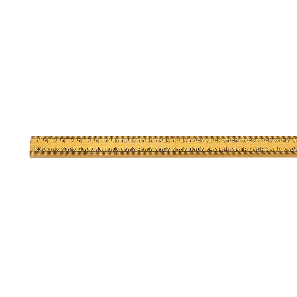 EISCO Premium One Meter (100cm) Wooden Scale(ruler), Horizontal Reading In Reverse On Each End, Pack of 2