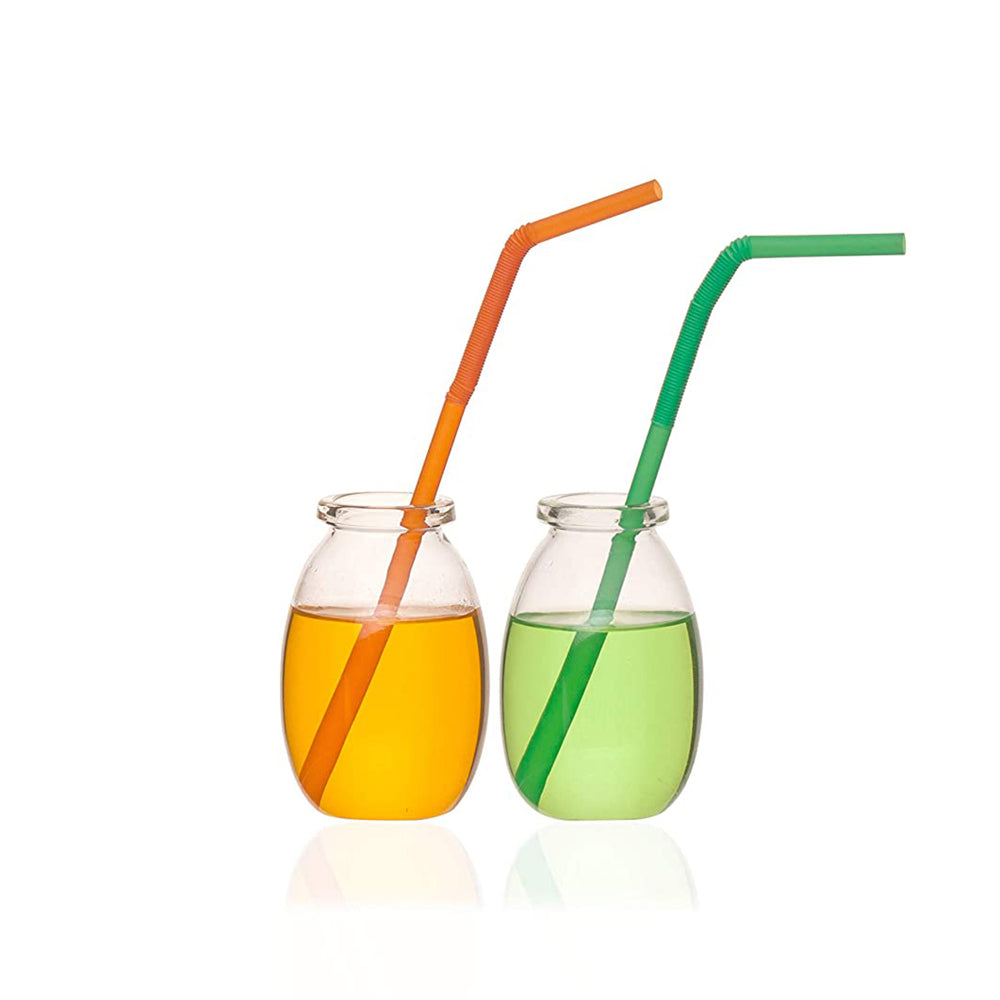 LABZIO Home - Borosilicate glass spice jars with cork stoppers, Ideal for DIY crafts, party favors, dry fruit gifting, chutneybottles, (Pack of 8) (110 ml each), Includes a funnel (80mm)