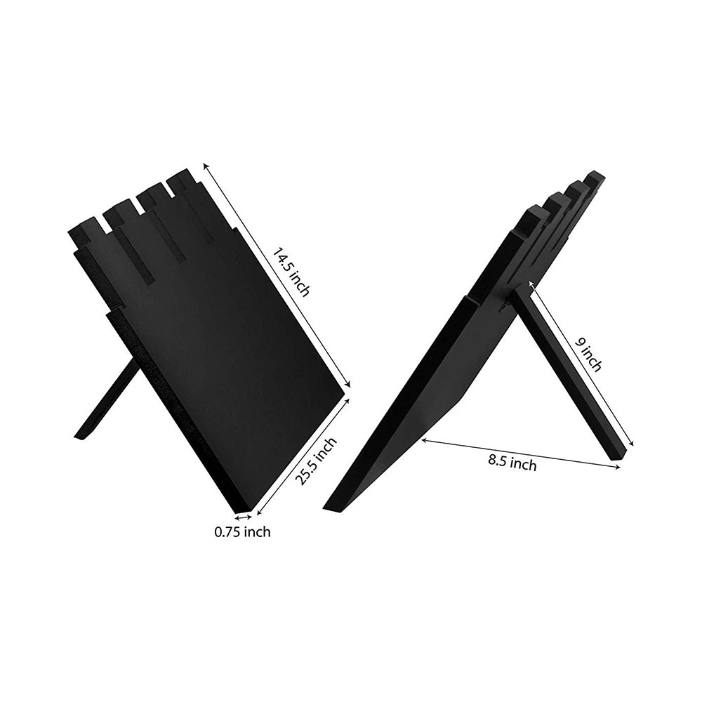 LABZIO Home | Wooden 4 Slot Necklace Holder for Jewelry, Beads | Chains Necklace Display Stand | Ideal for Retail, Craft Shows, Home Decor, Scarf, Stoles