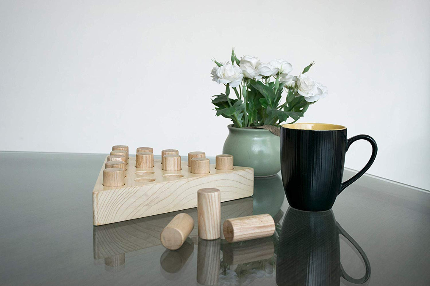 LABZIO Home - Premium Wooden Peg jumping game/Solitaire, hand crafted and polished for a perfect finish for home and cafes, instructions included,for all ages