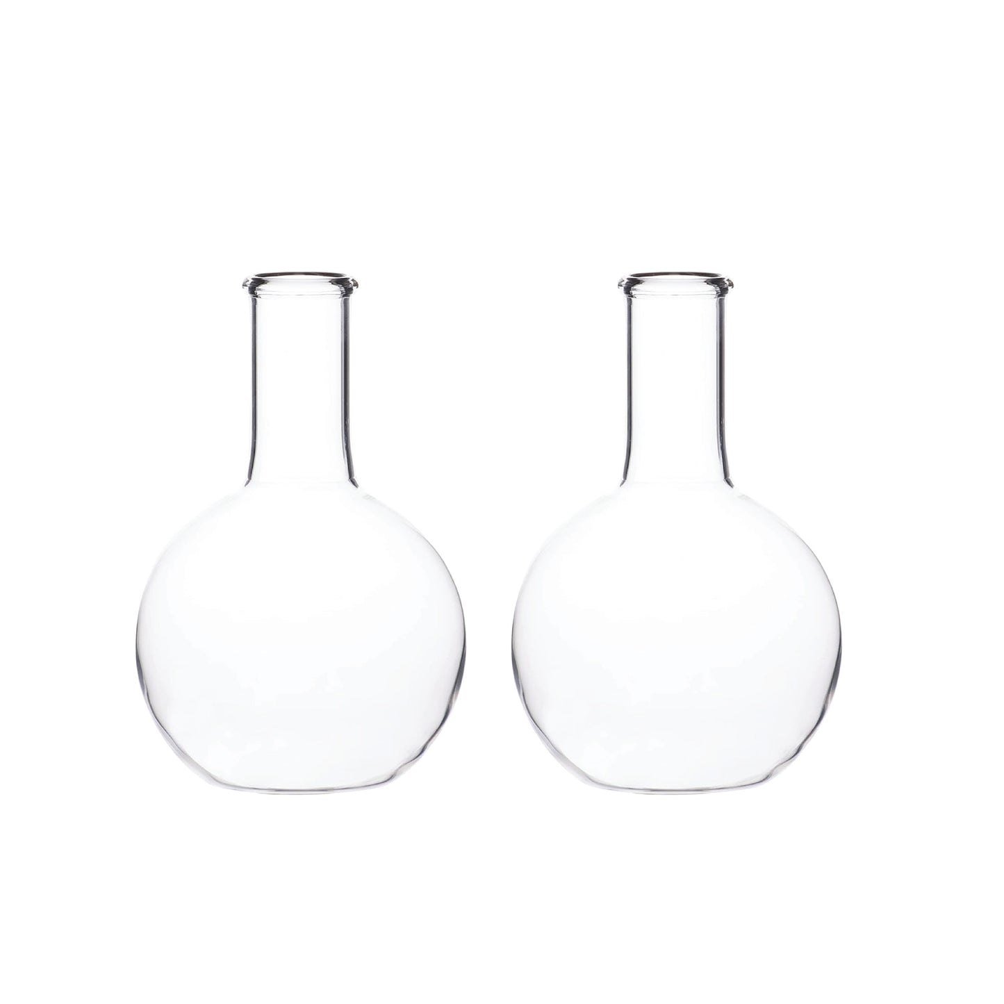 Labzio Home - Boiling Flask Glass Flower vase, Set of 2