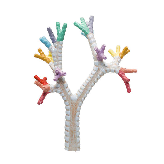 Bronchial tree, natural size, coloured, detailed key card included