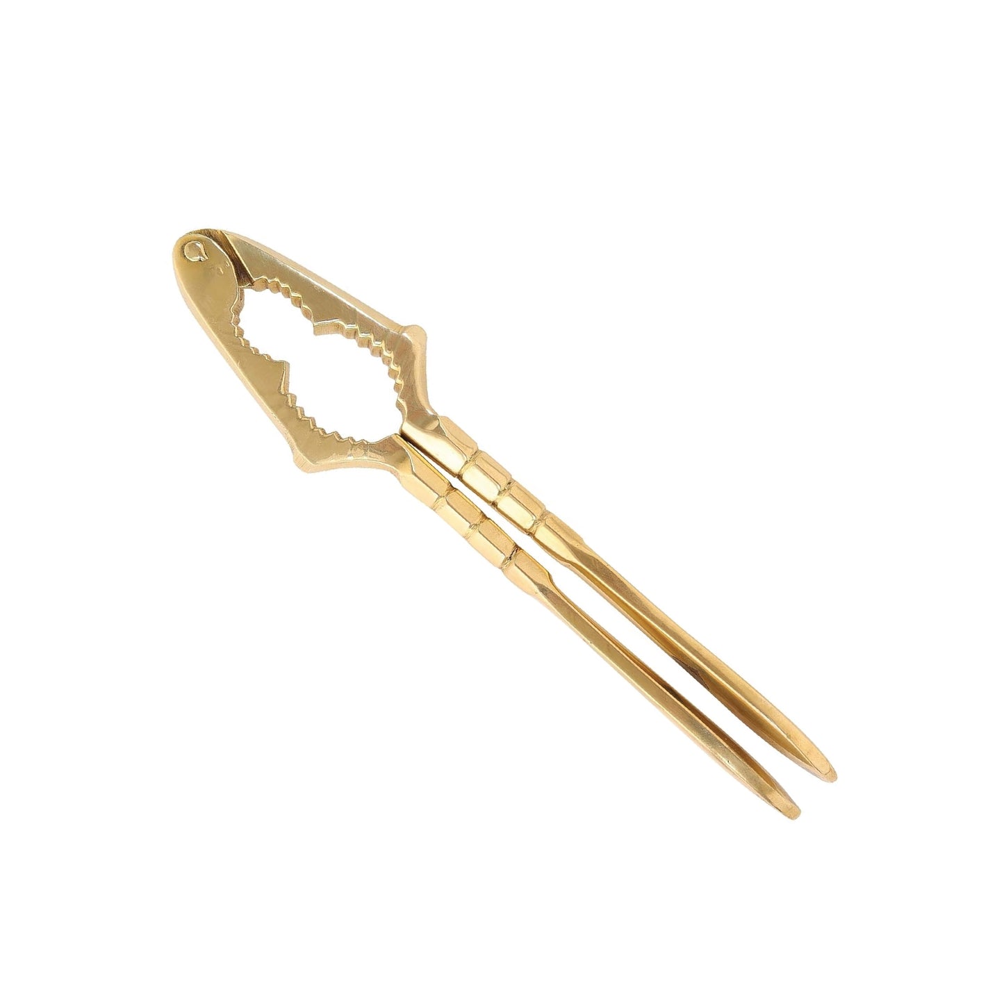 LABZIO Premium Brass Nut Cracker | Heavy Duty Nutcracker Tool for Almonds, Walnuts, Pistachios | Strong & Easy to Use Nut Cracking Kitchen Tool