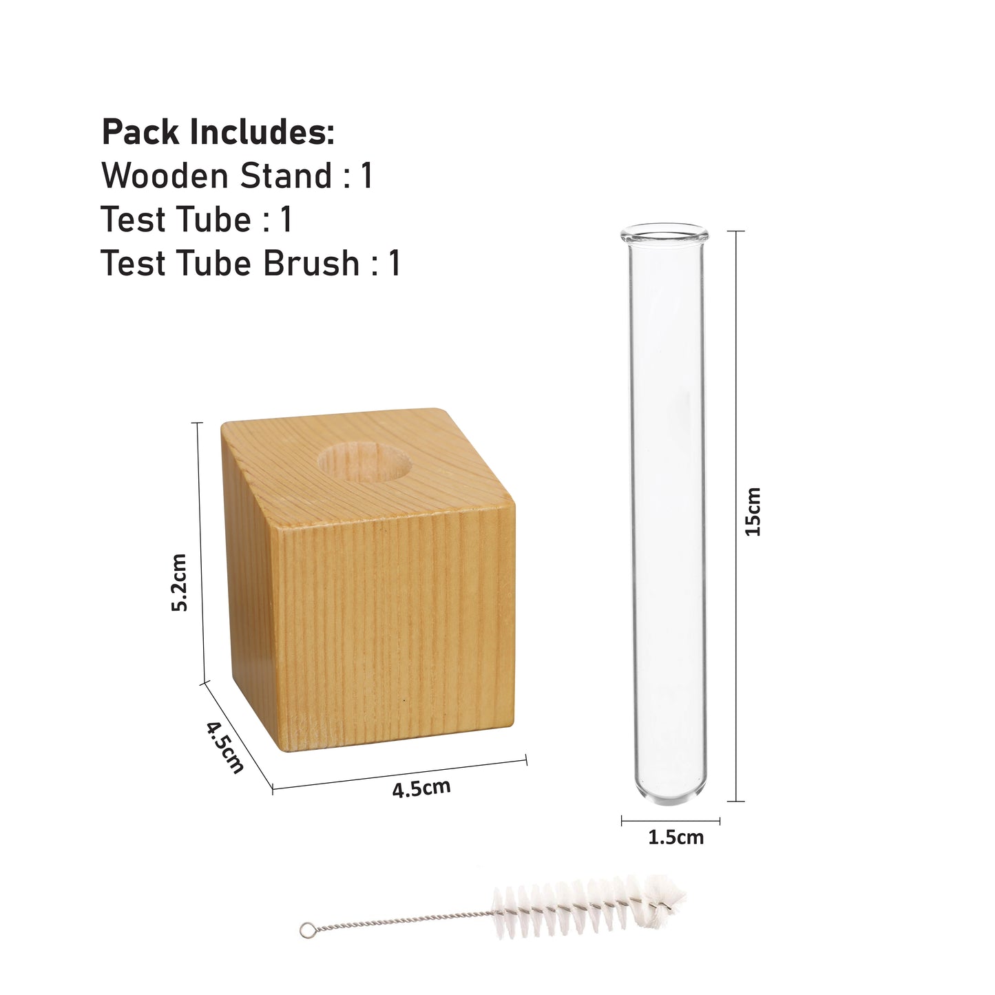 Labzio Magnetic Cube Flower Vase for Fridge Door & Metal Surfaces | Modern Wall Mounted Decorative Planter with Strong Magnet | Mini Glass Tube Vase for Home & Office Decor – Beige