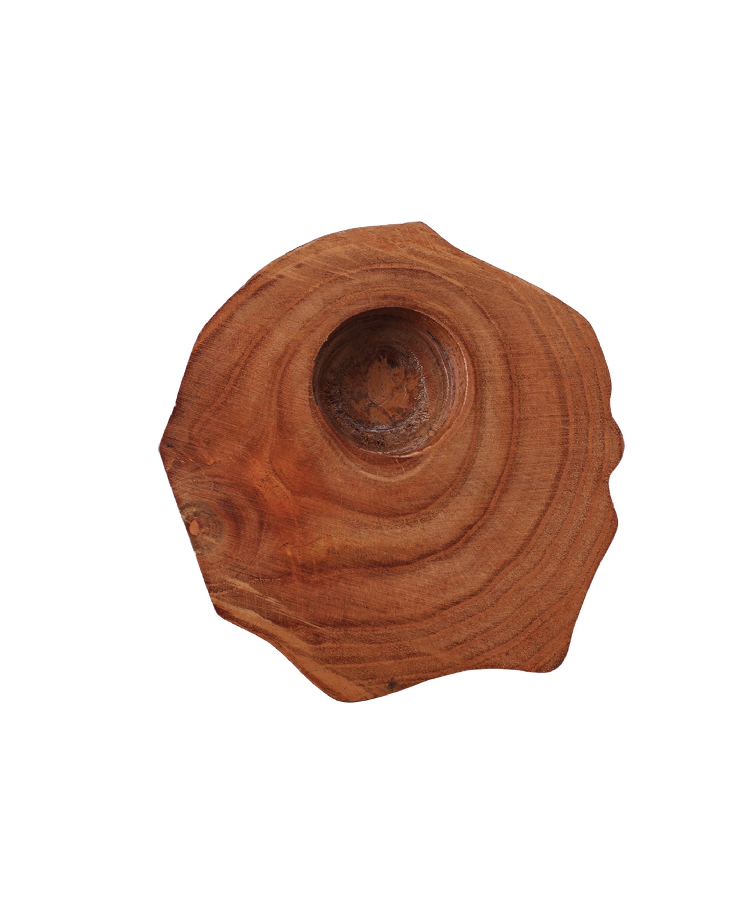 LABZIO Zig-Zag Wooden Tealight Candle Holder – Handcrafted Rustic Natural Wood Design for Home Décor, Weddings & Events