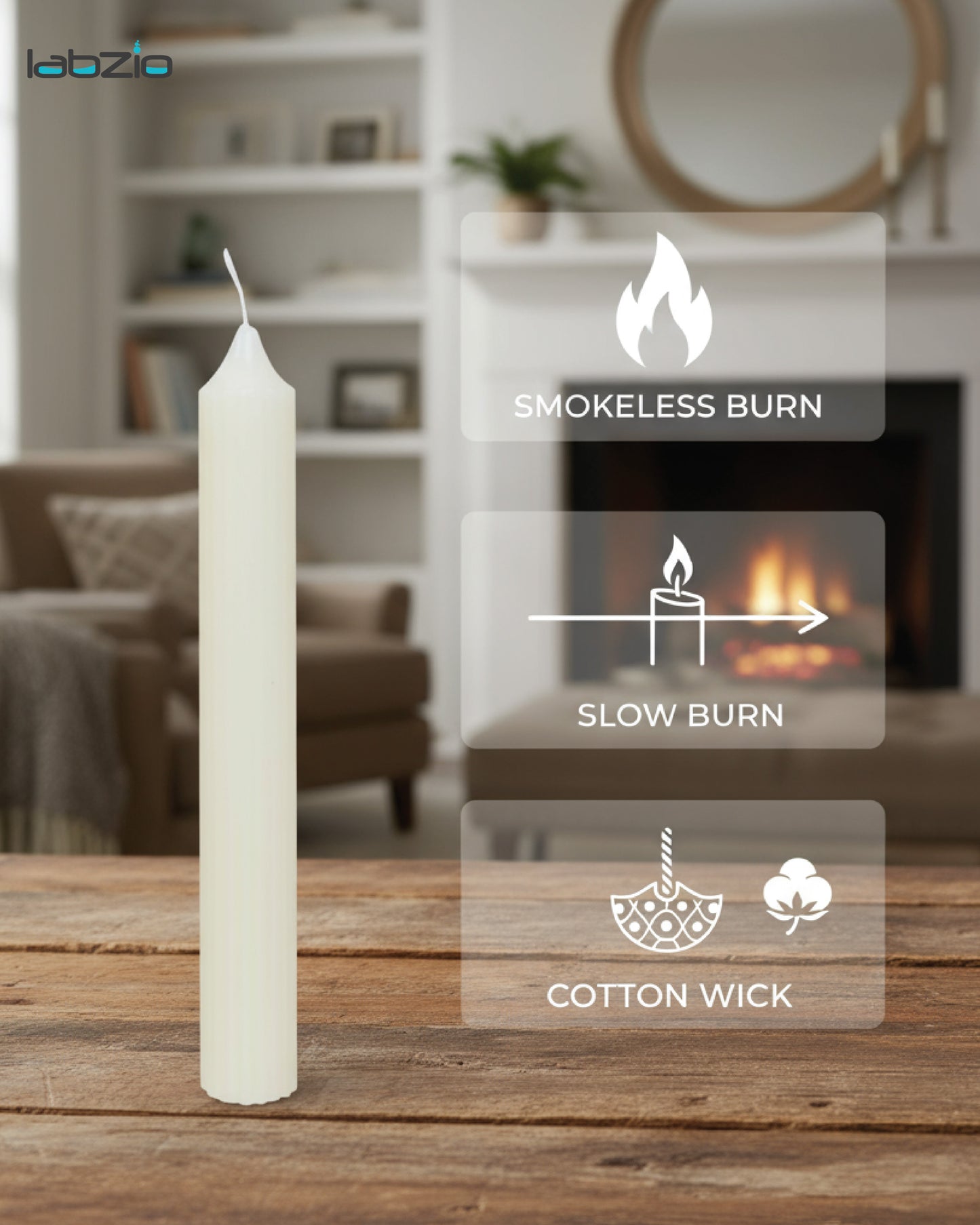 Home decor Scented Candles Set of 2 Column Candle Best for every Occasion