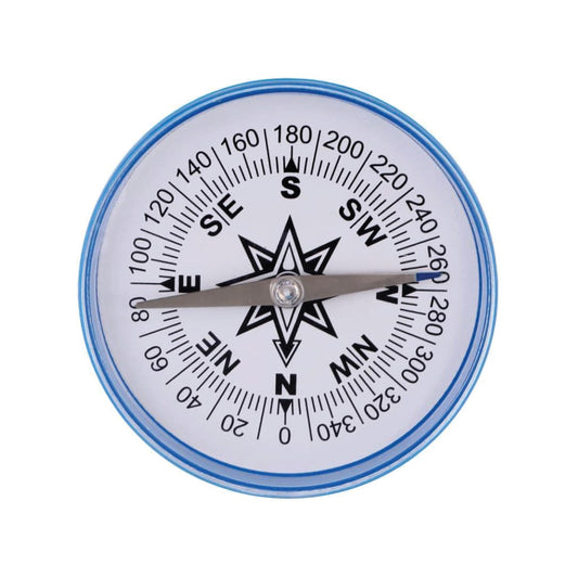 LABZIO 100mm Plastic Compass with 360-Degree Scale for Accurate Navigation - Durable, Lightweight, and Portable Compass for Hiking, Camping, Survival, and Outdoor Activities - Sensitive Needle