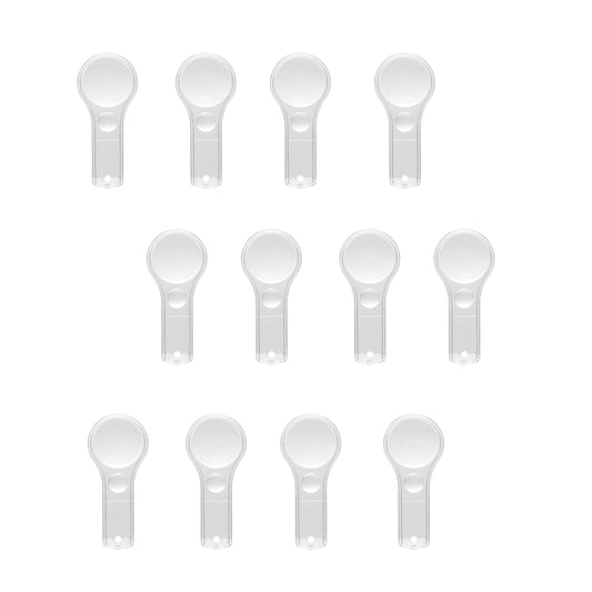 LABZIO- Premium Magnifying Lens with Handle, lab Quality Mini Magnifying Glass 5X and 15X Handheld, Diameter - 50 mm, Magnification - 3X Acrylic Lens and Body Makes it Suitable for Children