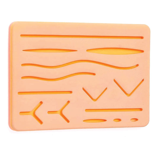 LABZIO Dual Mesh Suture Pad | 240g, 12mm, 3-Layer RealSkin+ | High Fidelity Simulation for Medical Students, OSCE & Surgical Training