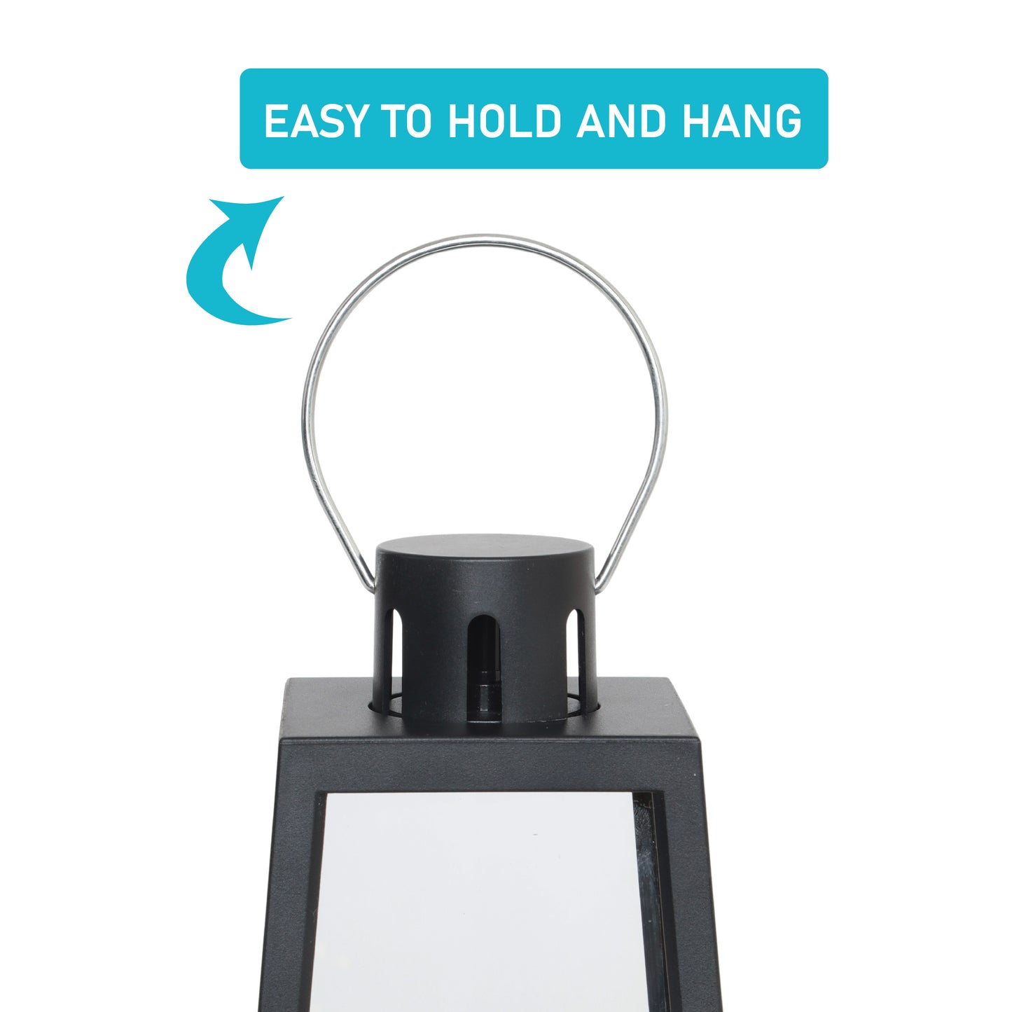 LABZIO Premium LED Lantern Candle | Battery Operated with Moving Flame & Flickering Effect | Flameless Light for Home Decor, Outdoor Garden, Balcony, Weddings & Festive Decorations (22x11 cm)