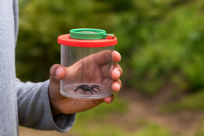 EISCO Magnifying Bug Viewer – 3X & 6X Insect Catcher with Dual Lens, Portable Bug Observation Cage, STEM Learning Kit, Outdoor Exploration, Science Experiments & Educational Toy (Pack of 2)