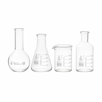 LabGlass Borosilicate Shot Glass - 4 Pieces, Clear, 50 ml