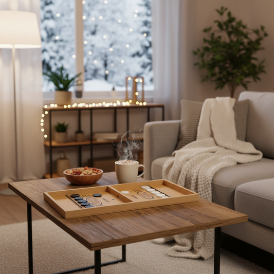 Labzio Home- Wooden String Hockey Game | Fastest Finger First Board Game | Wooden String Hockey Game for 2 Players | Adults, Kids