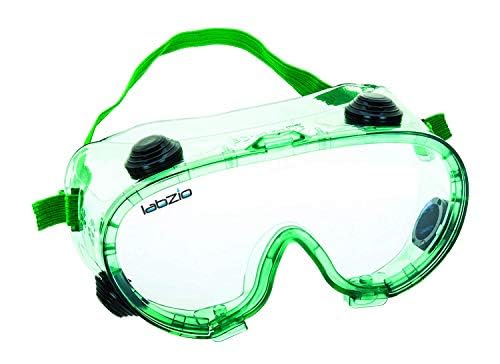 LABZIO - Premium Safety Goggles, Chemical Resistant, With Anti-Fogging Indirect Vents, Universal Fitting Over Prescription Glasses, Meets Safety Standards, Perfect For Laboratory Or Outdoor Use