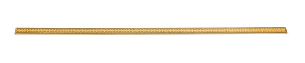 EISCO Premium One Meter (100cm) Wooden Scale(ruler) | With Brass Ends For Strong Protected Edges, Horizontal Reading In Reverse On Each End, Pack of 2