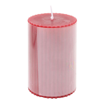 Labzio Pillar Candles for Valentine's, Birthdays, Anniversaries, and Special Gifts Set of 4,Long Clean Burning,Approx 72 Hours Burn Time,Wedding,Dinner,Christmas and Home Decor,Red