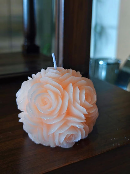 Labzio- Rose shape Colored Scented Candle, Wax Candles for Home Decoration, Diwali, Romantic Dinner, Birthday Parties