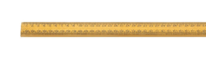 EISCO Premium One Meter (100cm) Wooden Scale(ruler), Horizontal Reading In Reverse On Each End, Pack of 2