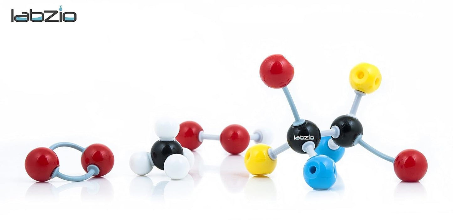 Labzio - Molecular Model Student Kit Organic Set, 50 Atoms Pieces, 64 Links