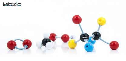 Labzio - Molecular Model Student Kit Organic Set, 50 Atoms Pieces, 64 Links