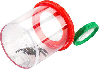 EISCO Magnifying Bug Viewer – 3X & 6X Insect Catcher with Dual Lens, Portable Bug Observation Cage, STEM Learning Kit, Outdoor Exploration, Science Experiments & Educational Toy (Pack of 2)