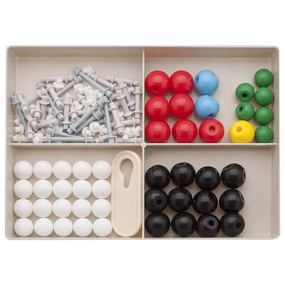 LABZIO Introductory Molecular Model Kit – 48 Atoms, 62 Links – Chemistry Set for Students, Teachers, STEM Learning, Biochemistry, Science Lab, Chemical Reactions, Molecular Structures, Study Tool