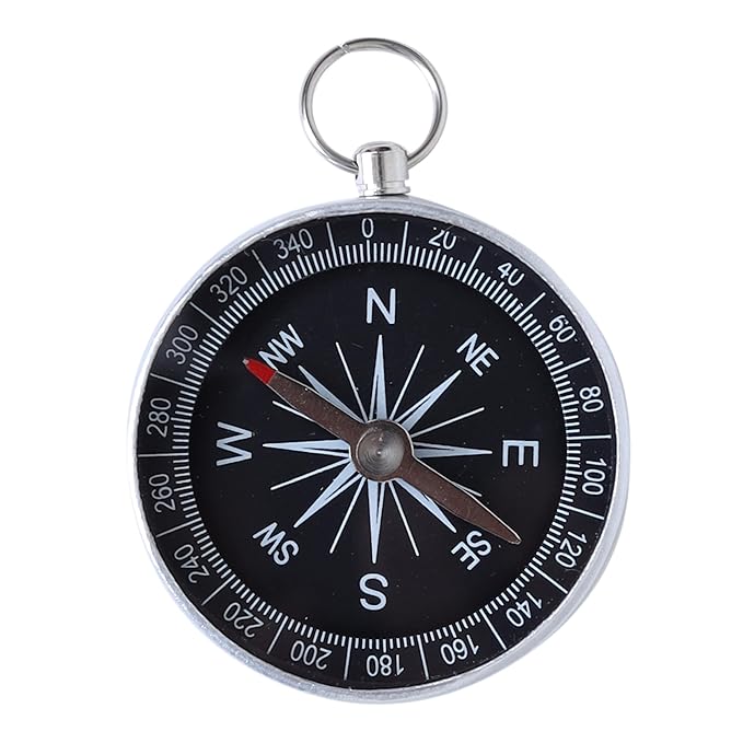 LABZIO Precision 40mm Aluminium Compass for Hiking, Camping | Outdoor Navigation | Lightweight, Portable Design with 360 Degree Scale, Accurate Reading, Sensitive Needle, Durable Build, Adventure Gear