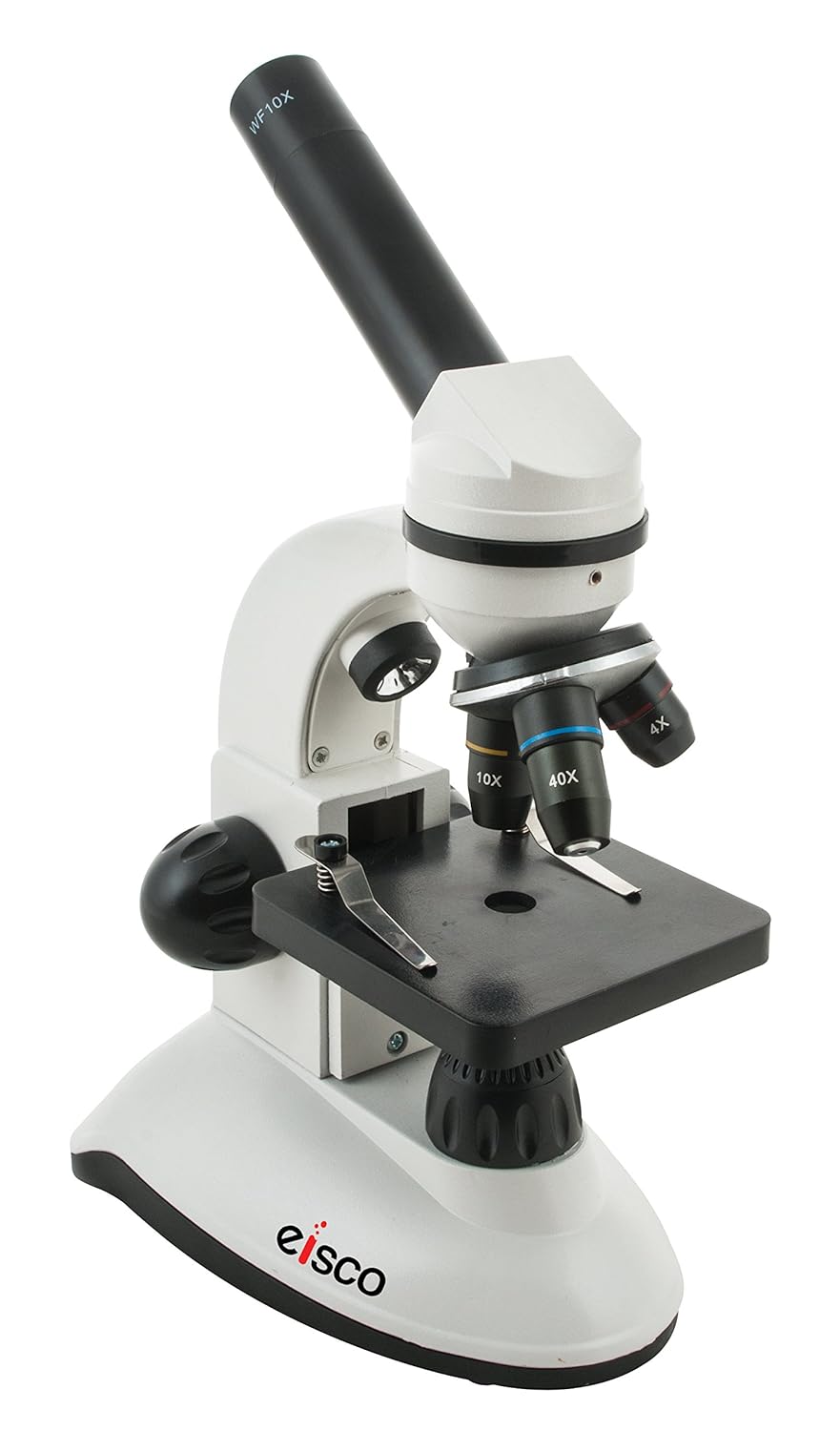 EISCO Premium Student Monocular Duo-Scope Cordless LED Microscope Dual Illuminated for Slides & Small Solid Objects Cordless Portable