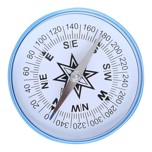 LABZIO 100mm Plastic Compass with 360-Degree Scale for Accurate Navigation - Durable, Lightweight, and Portable Compass for Hiking, Camping, Survival, and Outdoor Activities - Sensitive Needle