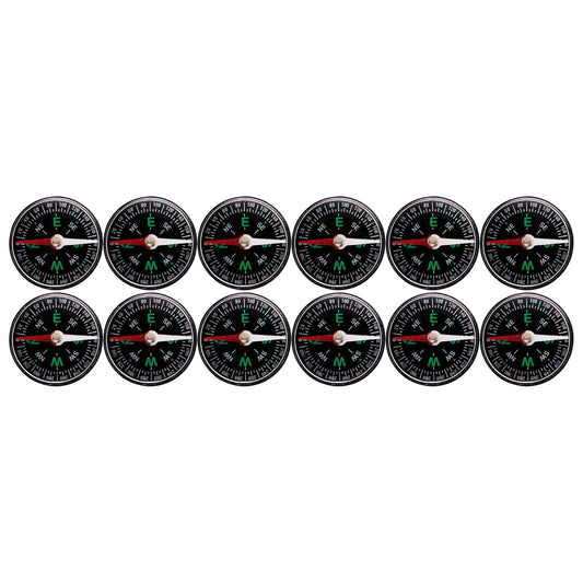 EISCO Plastic cased Basic Plotting Magnetic Compasses, 35mm diameter