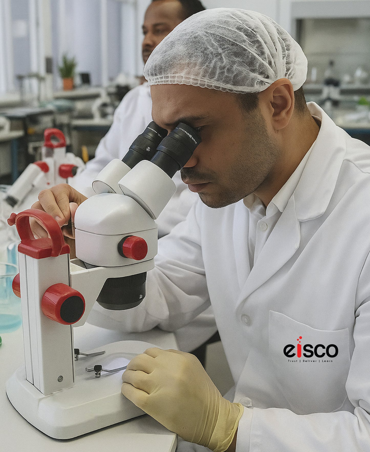 EISCO Premium Redline Stereo Binocular Microscope – Dual Magnification 10X/20X – Incident & Transmitted LED with Adjustable Illumination – Wide Field Eyepieces, Eyeshades, Durable Carry Handle
