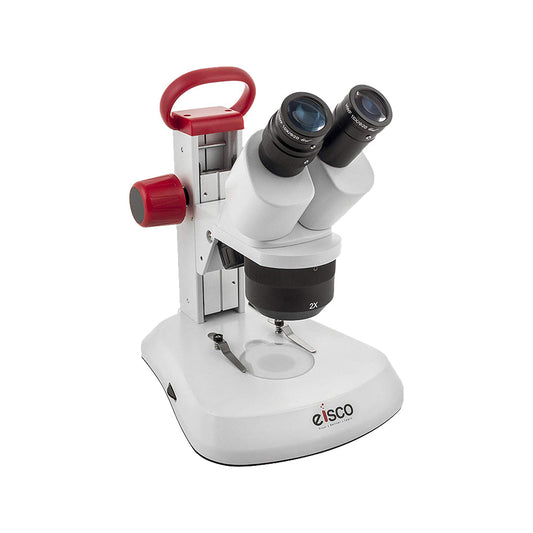 Premium Redline Stereo Binocular Microscope, Dual Magnification, Incident and Transmitted LED with Illumination Control, 45 degree Inclined Binocular Head