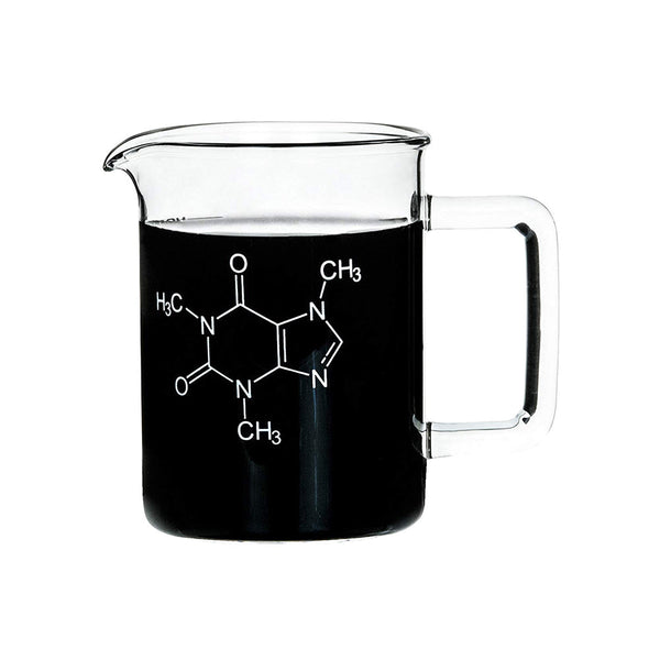 Hand Crafted Premium Beaker Mug with Handle, Perfect for Coffee, Cocktails, Mocktails, Beer, Made of Borosilicate Glass 3.3, 500 ml