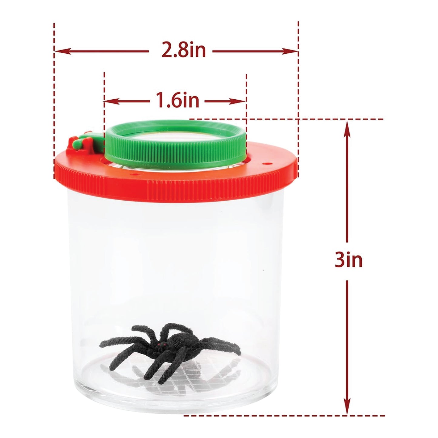 EISCO Magnifying Bug Viewer – 3X & 6X Insect Catcher with Dual Lens, Portable Bug Observation Cage, STEM Learning Kit, Outdoor Exploration, Science Experiments & Educational Toy (Pack of 2)